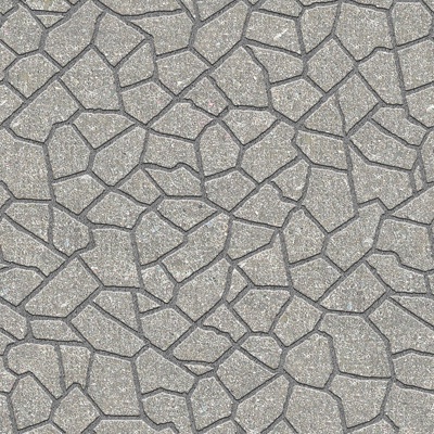 Seamless irregular mosaic slate floor tile pavement road ground square paving