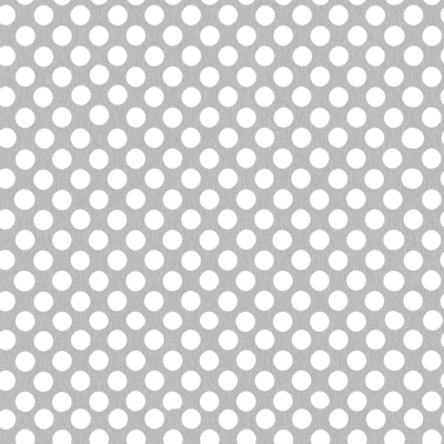 Seamless buckle free silver gray hollow punching plate perforated metal plate aluminum plate