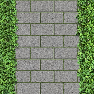 Seamless Park Permeable Brick Lawn Brick Grass Brick Parking Space Paving Paving