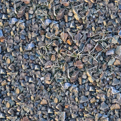 Seamless gray gravel goose soft stone gravel grass turf lawn ground