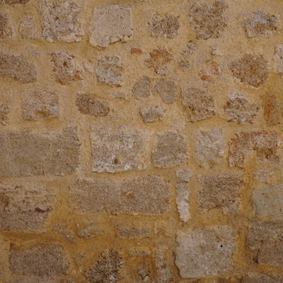 Country stone earth wall