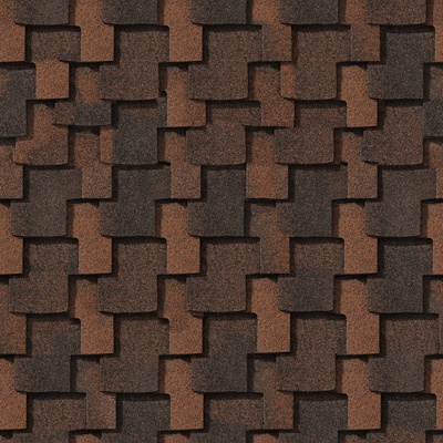 Seamless villa building roof asphalt tiles