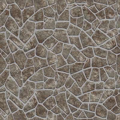 Seamless irregular mosaic slate floor tile pavement road ground square paving