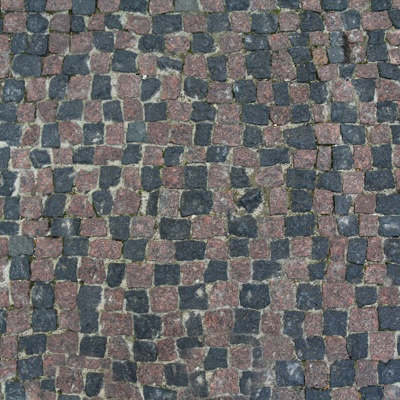 Outdoor floor tile mosaic