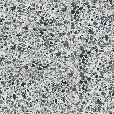 Seamless green terrazzo floor