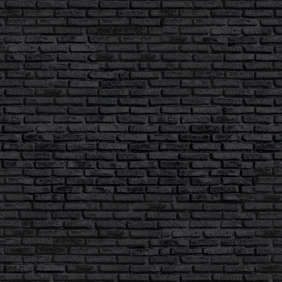 Seamless black brick wall exterior wall ground