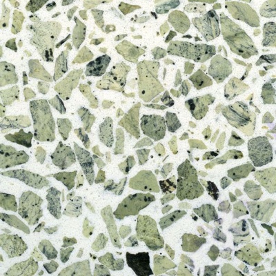 green terrazzo