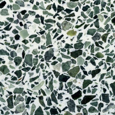 green terrazzo