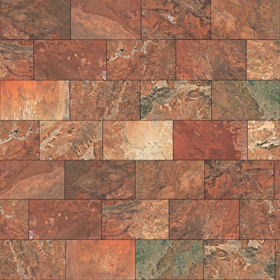 Seamless Modern Red Marble Stone Geometric Splicing Parquet Pattern Tile Floor Tile Wall Tile