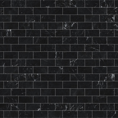 Black marble stone long brick strip brick seamless 4k