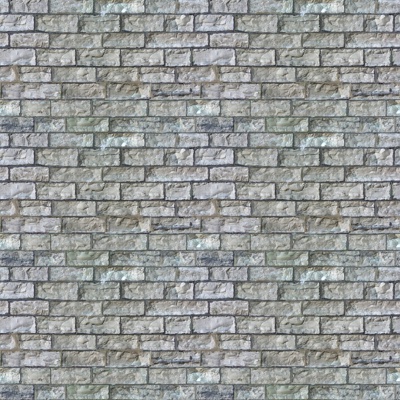 Culture stone brick wall