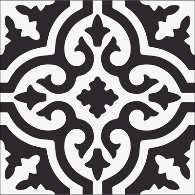 Black and White Modern Simple Tiles