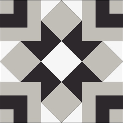 Black and White Modern Simple Tiles