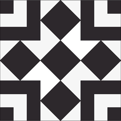 Black and White Modern Simple Tiles