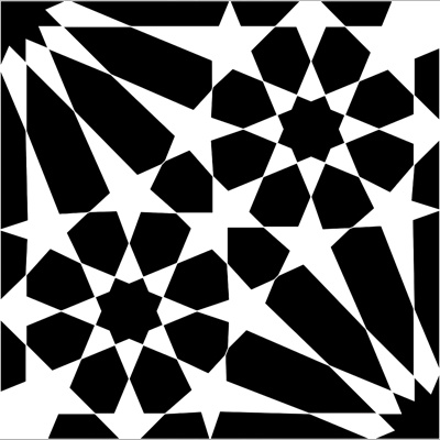 Black and White Modern Simple Tile 2k