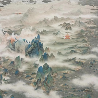 Chinese landscape background