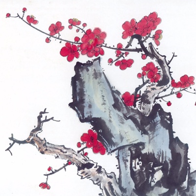 Ink Ancient Tree Decorative Painting