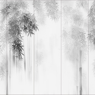 New Chinese Zen bamboo wallpaper