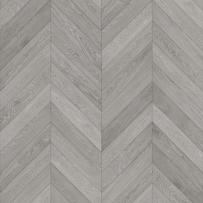 Grey fishbone wood floor