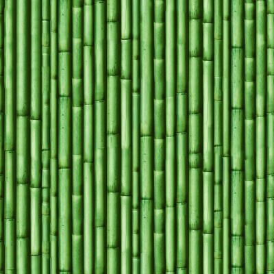 Seamless green bamboo pole bamboo fence