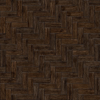 Black herringwood parquet oak wood floor