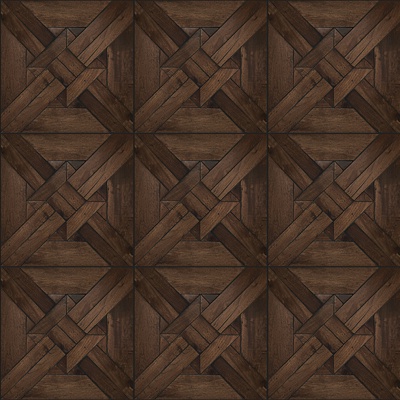 Seamless Geometric Parquet Textured Wood Floor