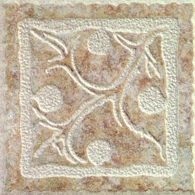 Antique brick flake embossed flake