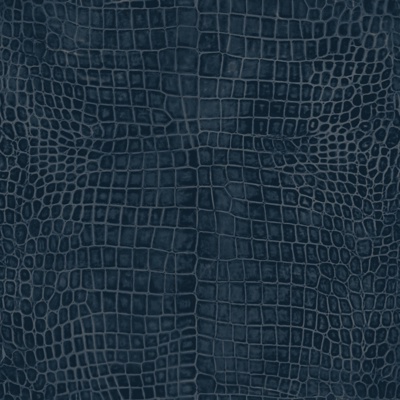 Blue Crocodile Leather