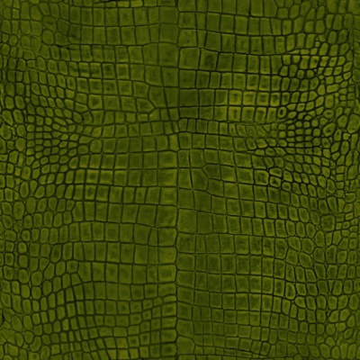 Green Crocodile Leather