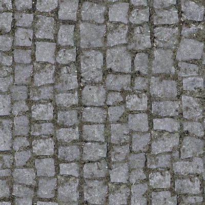 Seamless gray distressed square parquet floor tile sidewalk road ground street square paving