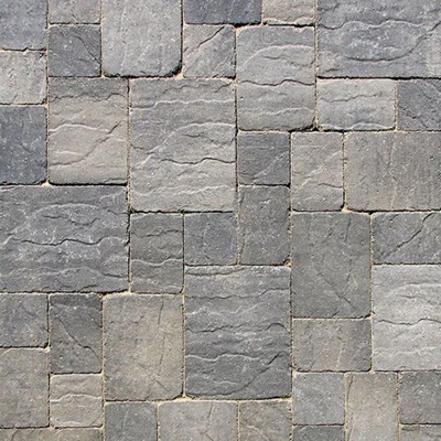 Cultural stone rubble retaining wall stone surface ground