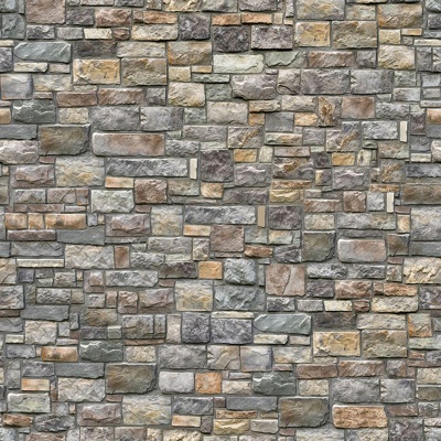 Seamless outdoor building rock block stone wall brick wall ground