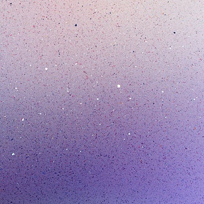 Gradient purple gold powder terrazzo