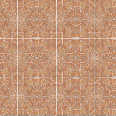 Seamless Pottery Tile Geometric Patchwork Floor Tile Sidewalk Road Ground Square Paving