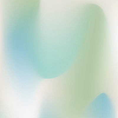 Blue-green gradient frosted glass