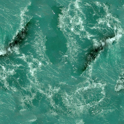 Seamless green water ripples water pool waves wave texture