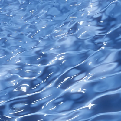 Blue water ripple surface