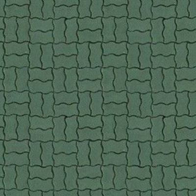 Green permeable brick ground pavement