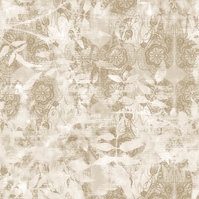 Beige printed wallpaper