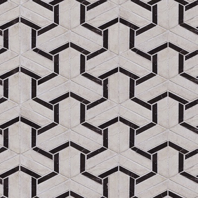 Seamless Modern Marble Stone Geometric Splicing Parquet Pattern Tile Floor Tile Wall Tile