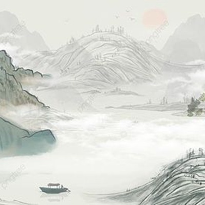 Chinese traditional painting landscape painting hanging painting mural Zen decorative painting wallpaper