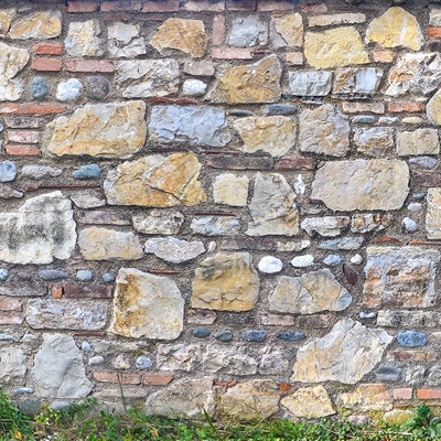 Seamless outdoor building rock block stone wall brick wall ground