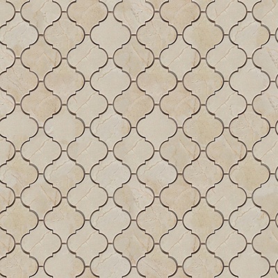 Seamless modern cream beige marble stone geometric stitching patchwork pattern tile floor tile wall tile