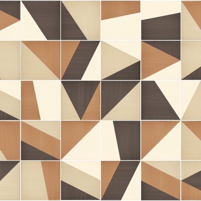 geometric mosaic tile