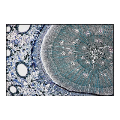 Blue abstract geometric round blanket