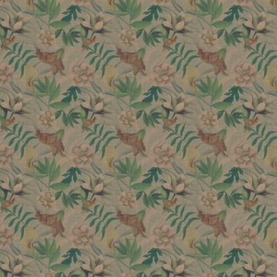 Plant print wallpaper