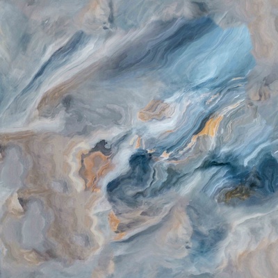 seamless blue van gogh impression jade marble