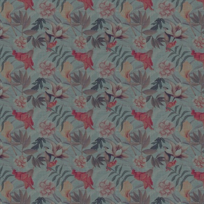 Plant print wallpaper