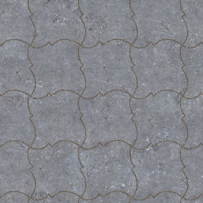 Seamless granite stone geometric parquet floor tile sidewalk road ground square paving