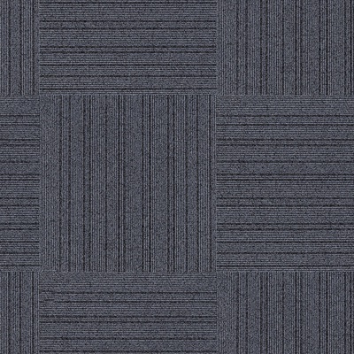 Seamless modern hotel office black gray geometric striped carpeted floor mat